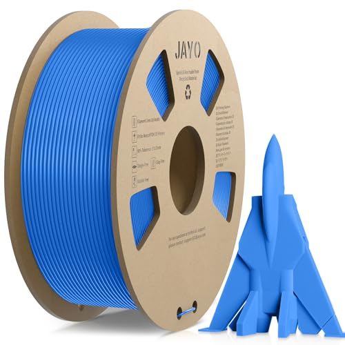 JAYO High Speed PLA Filament 1,75mm, Rapid PLA für 3D-Drucker, Präzision +/- 0,02mm, Neatly Wound, bis zu 600mm/s, Ideal für schnelle und präzise Drucke, 1.1KG Spule, PLA Blau