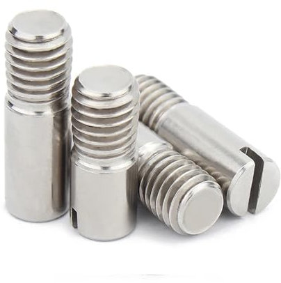 DHAEY 4/5 pezzi in acciaio inossidabile 304 M2 M2.5 M3 M4 M5 M6 M8 M10 scanalatura di una parola filettatura esterna perno cilindrico perno di posizionamento perno con intaglio vite GB878(M3,14mm (4pc