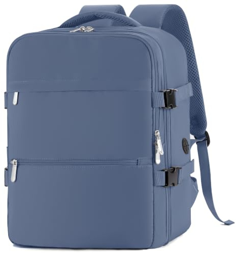 WOUIYO Zaino Easyjet 45x36x20, Bagaglio a Mano per Easyjet 30L Borsa da Cabina per Uomo e Donna, Zaino da Viaggio Aereo con Impermeabile Antifurto per Laptop da 15.6 Pollici