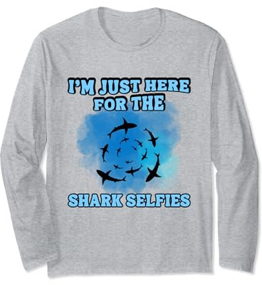 Tauchen mit Haien Haitauchen Haitaucher shark diving Langarmshirt