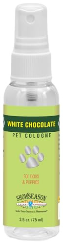 Showseason® White Chocolate Dog Cologne 2.5 oz. | Travel Size | Dog Perfume Long-Lasting | Deodorizing Spray | Made In The USA