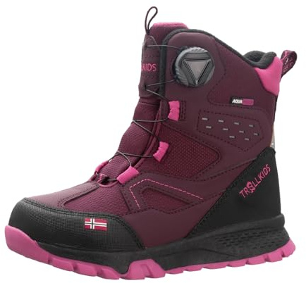 Trollkids Kids Kirkenes Winter Boots, Redwood, 4 UK