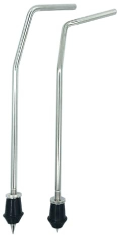 TUOREN Bassdrum Sporen Beine, gebogene Metallboden-Tom-Beine, Bass-Kick-Drum-Beine für Tom Drum-Set, Ersatzteile, Zubehör, 2 Stück