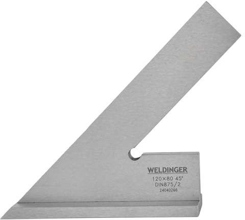 WELDINGER Edelstahl-Winkel 45° 80x120 mit Anschlag