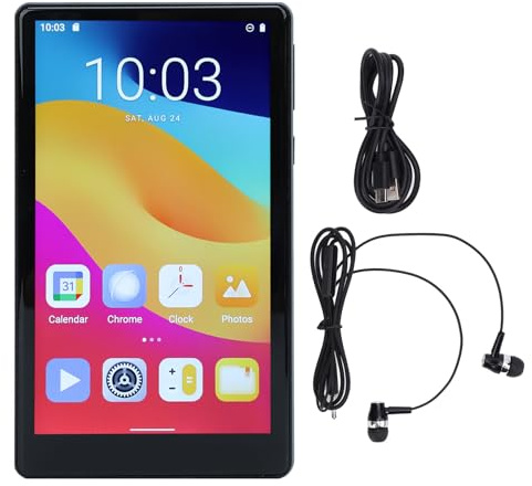 256GB MP3 MP4 Player with Bluetooth and Wi Fi, Android 11 MP3 MP4 Player with 5.0 Inch Touchscreen and Speaker, MP3 Music Player with Recording, E Book,3GB +32GB