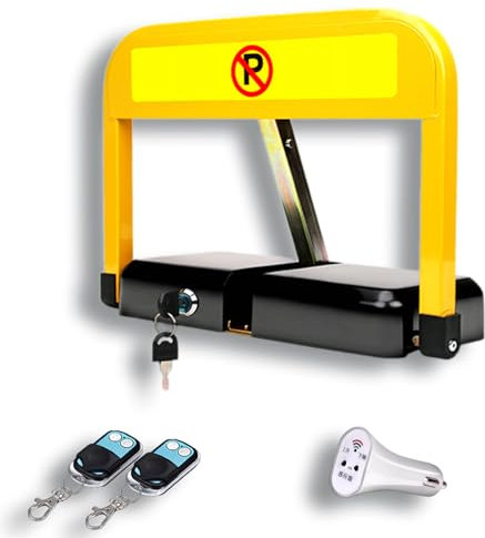 THYXGS Barrera De Estacionamiento Eléctrica, Bloqueador De Estacionamiento Inteligente con Control Remoto, Bloqueo Plegable con Sensor De Estacionamiento, Protege Tu Espacio De Estacionamiento