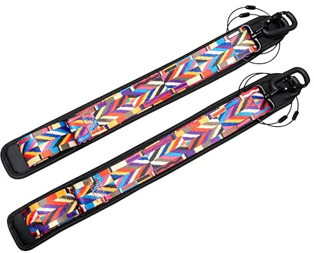 MI&VI Instrumentenkoffer-Schultergurte, Ersatz – 81,3 cm bis 106,7 cm, universelles verstellbares Gurt-Set mit Sicherheitshaken für Gitarrenkoffer, Bass, Violine, Viola, Cello-Taschen und Rucksäcke