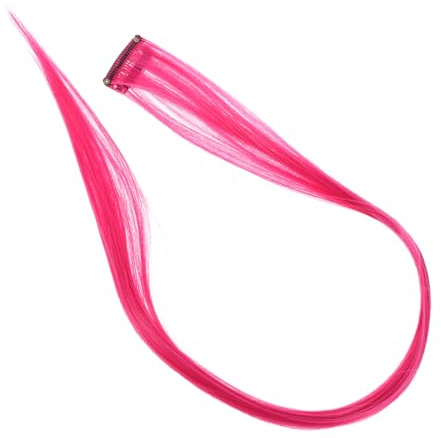 PACKOVE Extensiones de Cabello Sintético Clip Brillantes Reflejos de Color para Pelo Liso 10 10 Piezas en Pack