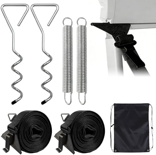 Storm band awning, storm band awning set for Thule Omnistor, storm band for awning, awning security, storm band, awnings storm protection, most motorhomes, hold down side strap kit with storm line