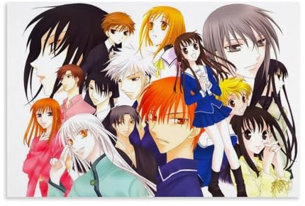 KNKncnv Fruits Basket Anime Poster Decorative Painting Canvas Wall Art Living Room Poster Bedroom Painting Wall Art Picture Print Modern Family Room Decor 20 x 30 Inches (50 x 75 cm)