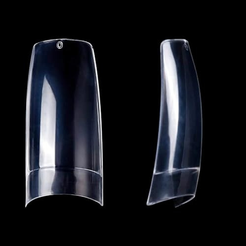 100 Capsules Coffin Petite Encoche Transparent – 10 Tailles – Demi