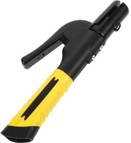 TOBBOMEY Pinza Portaelettrodo Saldatura in Rame con Manico Doppio Colore Ergonomico Morsetto Saldatrice Robusto e Duraturo per Elettrodi Attrezzatura Professionale per Lavoro Preciso e