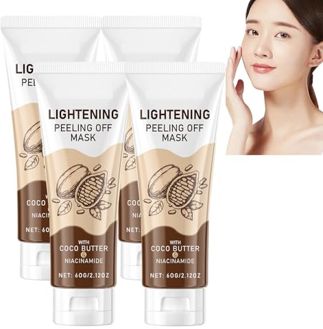 Aufhellende Peel-Off-Maske, Tiefenreinigung, Entfernt Hautunreinheiten, Niacinamid Feuchtigkeitsspendende Und Straffende Peel-Off-Gesichtsmaske, Hellt Den Hautton Auf Und Mildert Pigmentflecken (4pcs)