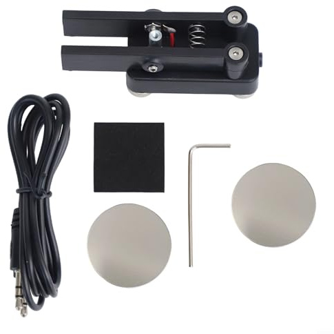Para clave de telégrafo de código morse, base magnética, doble púa, portátil, mini controlador automático para operadores de radio aficionados