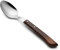 Arcos Cuchillos de Mesa - Cuchara de Acero Inoxidable 18/10 para Lunch o Desayuno, Mango de Madera Comprimida, 150 mm, Ideal Uso Diario - Serie C