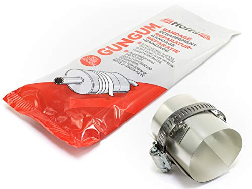 Holts Gun Gum Reparatur Bandage für Auspuffrohre 210 mm x 12 cm inkl. Dichtungspaste 200 g