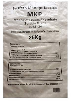 CONCIME 0-52-34 MKP KG25 - FOSFATO MONOPOTASSICO IDROSOLUBILE