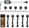10er LED Einbaustrahler led Einbauleuchte Bodeneinbaustrahler außen, warmweiß IP67 wasserdicht 0,6W Ø32mm Terrasse Küche Garten (warmweiß, 12V)