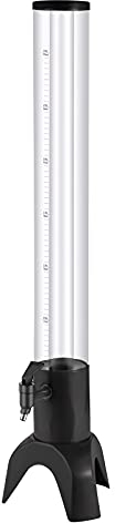 Distributeur de tour de bière Distributeur de boissons cylindrique, distributeur de bière avec échelle transparente, robinet et tube de glace, distributeur de bière de 1,5 L/3 L pour jus de bière, v
