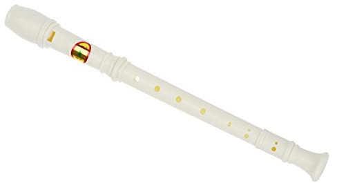 Flötenblockflöte mit 8 Löchern, aus Kunststoff, mit Reinigungsstab