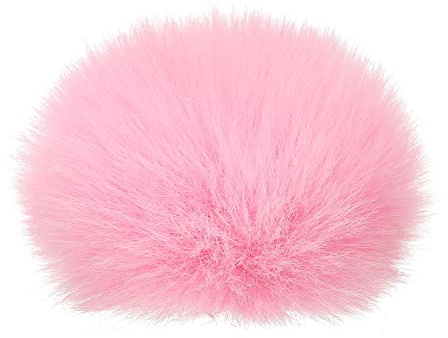 PATIKIL Pelzig Mikrofon Windschutz für Innen Draußen 7mmx65mm Rosa | Mini Mikrofon Windschutzscheibe, Mit Lavalier Mikrofonen