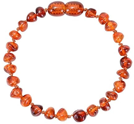 Aotiwe Männer Armband, Rotes Armband Irregulär Kristall 19cm mit Irregulär Bernstein Witzige Geschenke für Männer