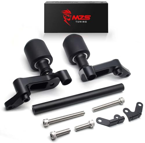 MZS Motorcycle Frame Sliders, Crash Protector Falling Protection Guards Kits Accessories No Cut Black Compatible with 790 Models 2018-2025/890 Models (Not Adventure) 2020-2025