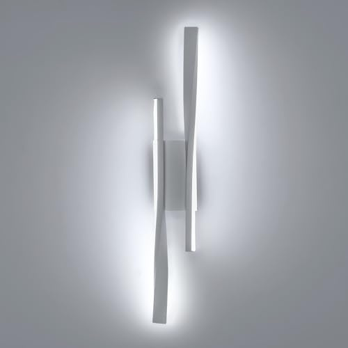 Comely Wandleuchte LED Innen, 16W 1800LM Innen Lang Wandlampe Weiß, Wandleuchte LED Modern Wandlicht Spotlicht für Schlafzimmer Wohnzimmer Flur Treppenhaus