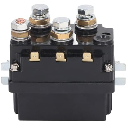 Relé De Cabrestante De 12 V 500 A, Contactor De Relé De Solenoide De Cabrestante, Relé De Cabrestante Eléctrico De Bajo Consumo De Energía Resistente Al Agua De Alta Potencia Para Carrito De Golf
