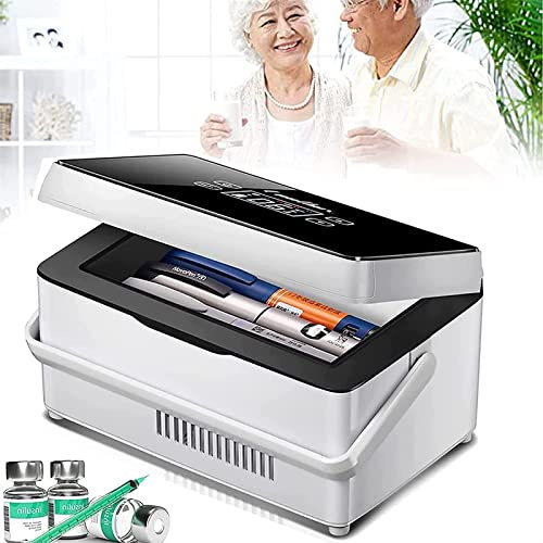 Porta Insulina Termico Da Viaggio Custodia refrigerata per insulina, frigorifero con scatola frigo per insulina, custodia refrigerata per insulina, contenitore Reefer, display a LED 2~8 ° te