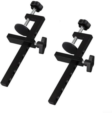 Zilimontt Bar Clamps Set, G Clamps for Woodwork, Quick-Release Woodworking Clamps, Adjustable Screw Small Clamps, Adjustable from 10 to 140mm for Woodworking Needs