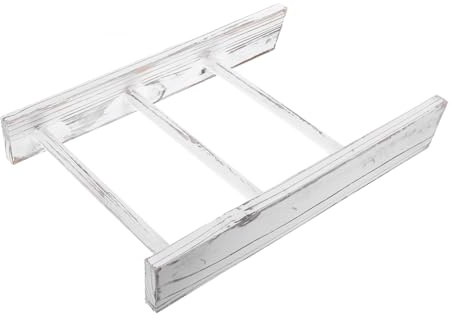 VALICLUD Porte-Serviettes Miniature en Échelle Décoration Murale Rétro Porte-Torchons en Gain de Place pour Salle de Bain Cuisine Étagère Multifonctionnelle