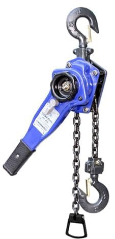 Heavy Duty Manual Ratchet Chain Hoist, 0.75-3 Ton Capacity, 5-20 Ft Lift Height, Ideal for Lifting, Pulling, and Rigging Tasks in Industrial and Construction Applications