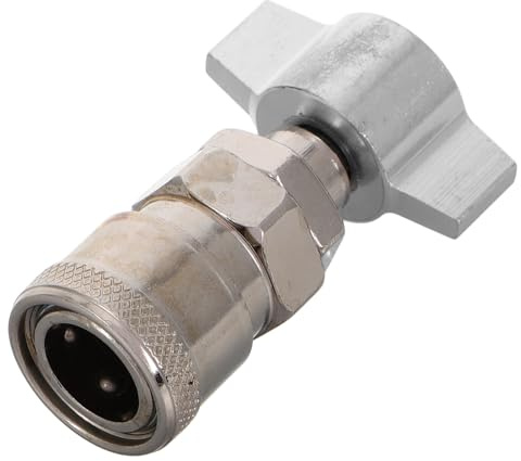 CONGARTENO Raccordo a Sgancio Rapido per Bombola di Propano e Tubo Adattatore per Griglie a Gas Camion, Connettore in Metallo Resistente Anti-Perdita, Compatibile Vari Modelli e Facile