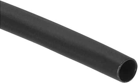 QUARKZMAN 9.84 Ft Rapporto 4:1 Guaina Termorestringente, 0.16 Diametro Interno Tubo Termorestringente, Guaina Impermeabile Adesiva Termorestringente Per Sigillatura Cavi, Nero