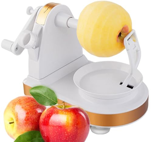 Pelapatate a manovella – Piccola macchina per sbucciare frutta manuale, gadget da cucina, strumento durevole per verdure e patate, dispositivo compatto per la preparazione degli alimenti | per mele