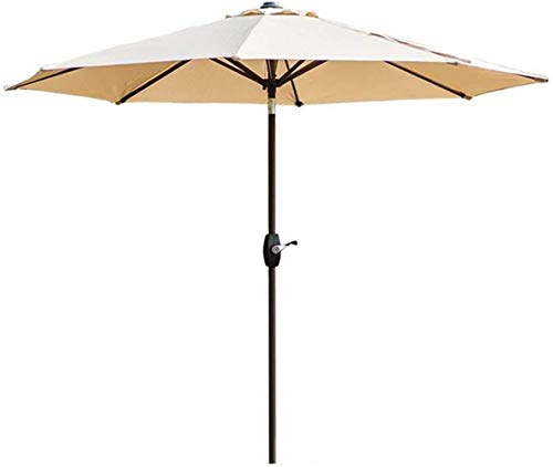 Outdoor Garden Parasols 9ft Patio Table Umbrella Garden Umbrella with Tilt and Crank for Outdoor, Beach Commercial Event Market, Camping, Swimming Pool good