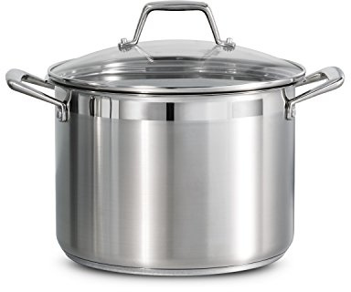 Tramontina Lock & Drain Stainless Steel 8-Quart Pasta Pot with Lid and Strainer