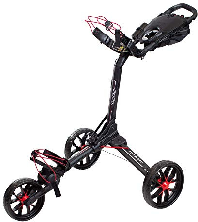 Bag Boy Nitron Golf Push Cart, Black/Red
