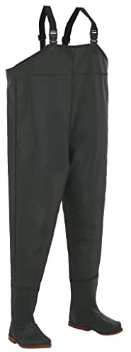 vidaXL Wathose Grün Gr. 45 Anglerhose Angelhose Teichhose Watstiefel Stiefeln