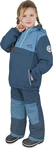 normani Kinder Winteranzug Zwei-Teilig für Jungen und Mädchen Winterjacke mit Kapuze und Winter-Ski Hose - idealer Schneeanzug