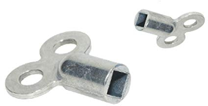 2 chiavi di sfiato per termosifoni, robuste in metallo, adatte per tutti i tipi di riscaldamento.