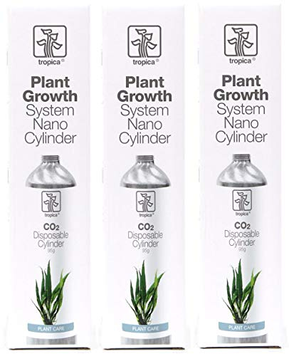 Tropica 3X CO2 Ersatzflasche 95g Plat Growht System Nano Cylinder Nährstoff für Pflanzen