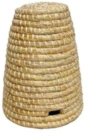 Bienen Strohkorb Imkerei Bienen Deko Bienenhaus, 25 cm