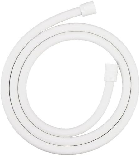 Duschschlauch oder Brauseschlauch aus PVC, Weiß, 1,2 m