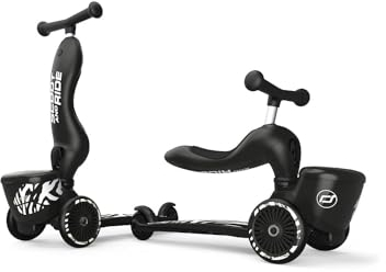 Scoot & Ride Highwaykick 1 Lifestyle 2in1 Kickboard/Scooter und Rutscher, Farbe: Zebra, für Kinder von 1 bis 5 Jahren, 96606, 40 cm