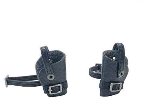 Schwarze 1/12 Beinholster x 2 (links und rechts) für 15,2 cm große Figur
