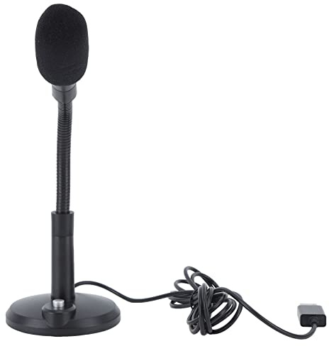 Microfono per PC, Microfono USB C, Microfono per Computer per Desktop, Microfono Cablato, Pickup Direzionale a 360 Gradi, Alta Sensibilità, Voce Chiara, Microfono per PC Desktop(USB)