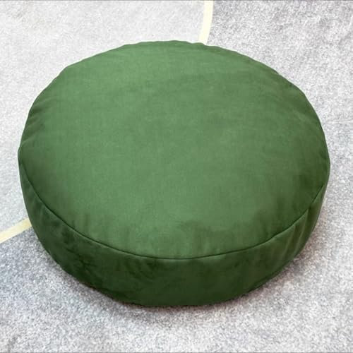 RUTERMY Solid Color Komfort EPP Partikel Bodenkissen Verdicken Abnehmbare Bodenkissen Premium Kunstleder Meditationskissen für Balkon Dekoration