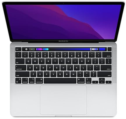 2020 Apple MacBook Pro mit Apple M1 Chip (13-zoll, 8GB RAM, 256GB SSD Kapazität) (QWERTZ German) Silber (Generalüberholt)